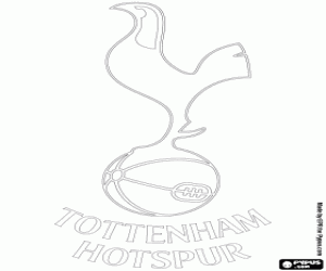 Tottenham Hotspur FC logo kleurplaat