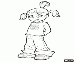 Trixie, LazyTown karakter kleurplaat