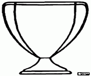 Trofee of beker voor de beste vader kleurplaat