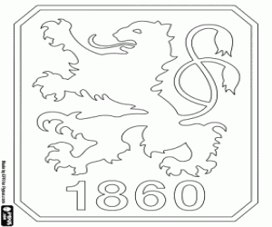 TSV 1860 München badge kleurplaat