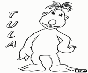 Tula woont in de Hoobmobile met Iver en Groove kleurplaat