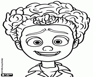 Tulip is een zeer actieve jonge meisje kleurplaat