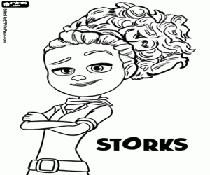 Tulp is een bepaald meisje kleurplaat