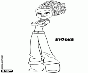 Tulp, een dapper meisje kleurplaat