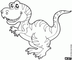 Tyrannosaurus rex kleurplaat