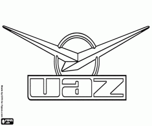 UAZ embleem kleurplaat