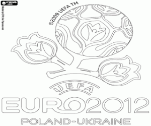 UEFA EURO 2012 logo kleurplaat