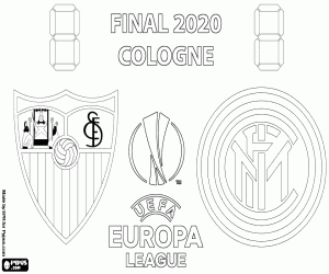 UEFA Europa League Finale 2019-2020 kleurplaat