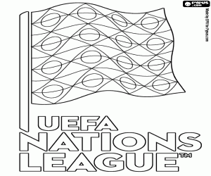 UEFA Nations League logo kleurplaat