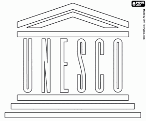 UNESCO-logo kleurplaat