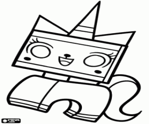 Unikitty, personage in de film Lego kleurplaat