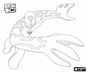 Upgrade, Ben 10 alien kleurplaat