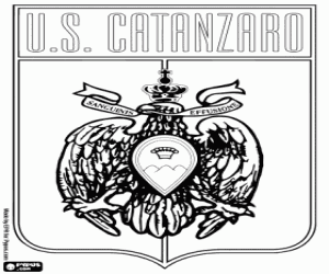 US Catanzaro logo kleurplaat