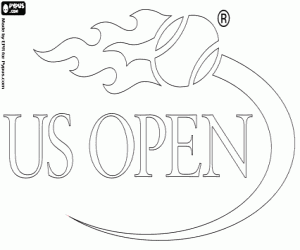 US Open logo kleurplaat