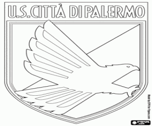 US Palermo logo kleurplaat