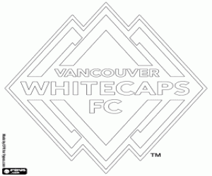 Vancouver Whitecaps FC embleem kleurplaat