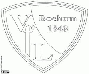 VfL Bochum embleem kleurplaat