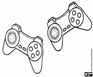 Video game opdrachten kleurplaat