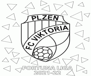 Viktoria Pilsen, kampioen 2021-2022 kleurplaat
