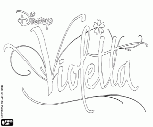 Violetta logo kleurplaat