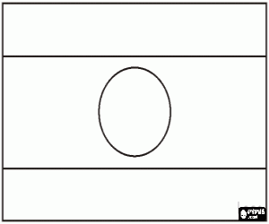 Vlag van Laos kleurplaat