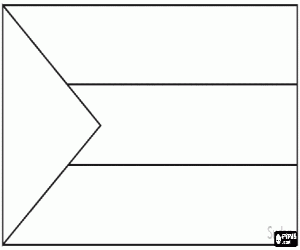 Vlag van Soedan kleurplaat