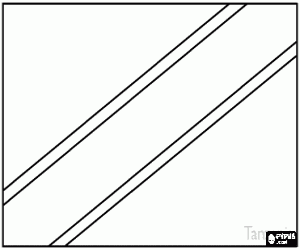 Vlag van Tanzania kleurplaat