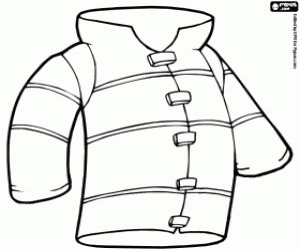 Vlamvertragende jas voor fireman kleurplaat