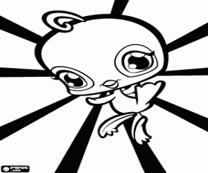 Vogel. Littlest PetShop kleurplaat