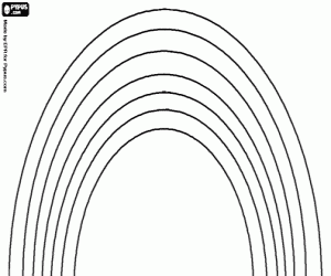 Volledige regenboog kleurplaat
