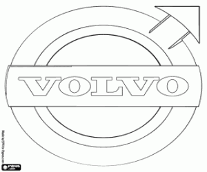 Volvo logo kleurplaat