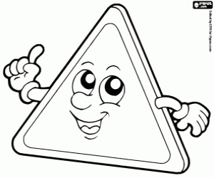 Een waarschuwingssignaal van gevaar kleurplaat