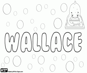 Wallace, Schots en Engels naam kleurplaat