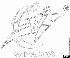 Washington Wizards badge kleurplaat