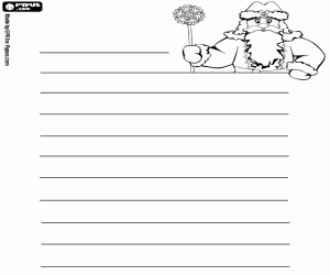 Wensen brief met Grootvadertje Vorst kleurplaat