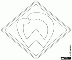 Werder Bremen badge kleurplaat