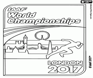 Wereldkampioenschappen atletiek Londen 2017 kleurplaat