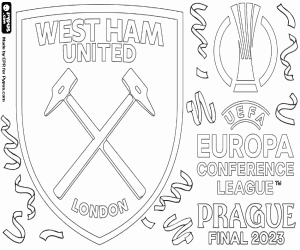 West Ham, Conference-kampioen 2022-2023 kleurplaat