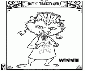 Winnie, dochter van de weerwolf kleurplaat