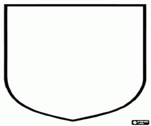 Witte schild te versieren kleurplaat