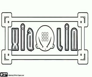 Xiaolin logo kleurplaat