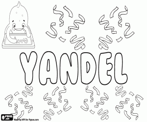 Yandel, variant van de Llandel kleurplaat
