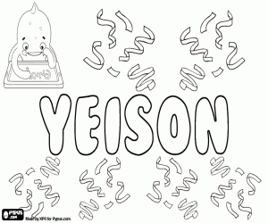 Yeyson, variant van Jayson kleurplaat