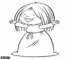 Ylvi, een vriend van Vicky de Viking kleurplaat