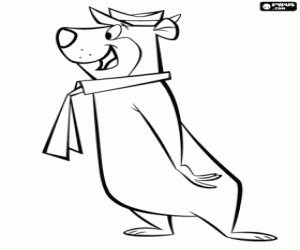 Yogi, de beer van Jellystone kleurplaat