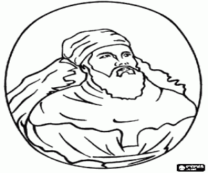 Zarathustra, Zoroastrianism oprichter kleurplaat