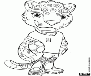 Zayu, mascotte Mexico Wereldbeker 2026 kleurplaat