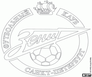 Zenit Sint-Petersburg logo kleurplaat