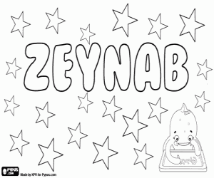 Zeynab, variant van Zaynab kleurplaat