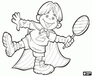 Ziggy, Lazy stad karakter kleurplaat